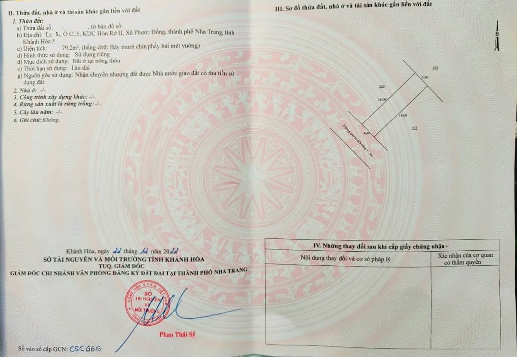 Lô đất Hòn Rớ 2, Phước Đồng, Nha Trang 79m² - Tiềm năng đầu tư lớn!