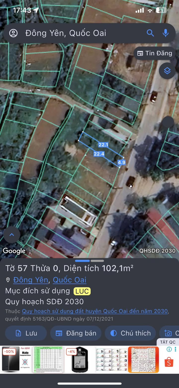 Lô đất tại Đông Hạ, Xã Phú Cát, 102m² giá 1.65 tỷ - Đầu tư sinh lời nhanh!