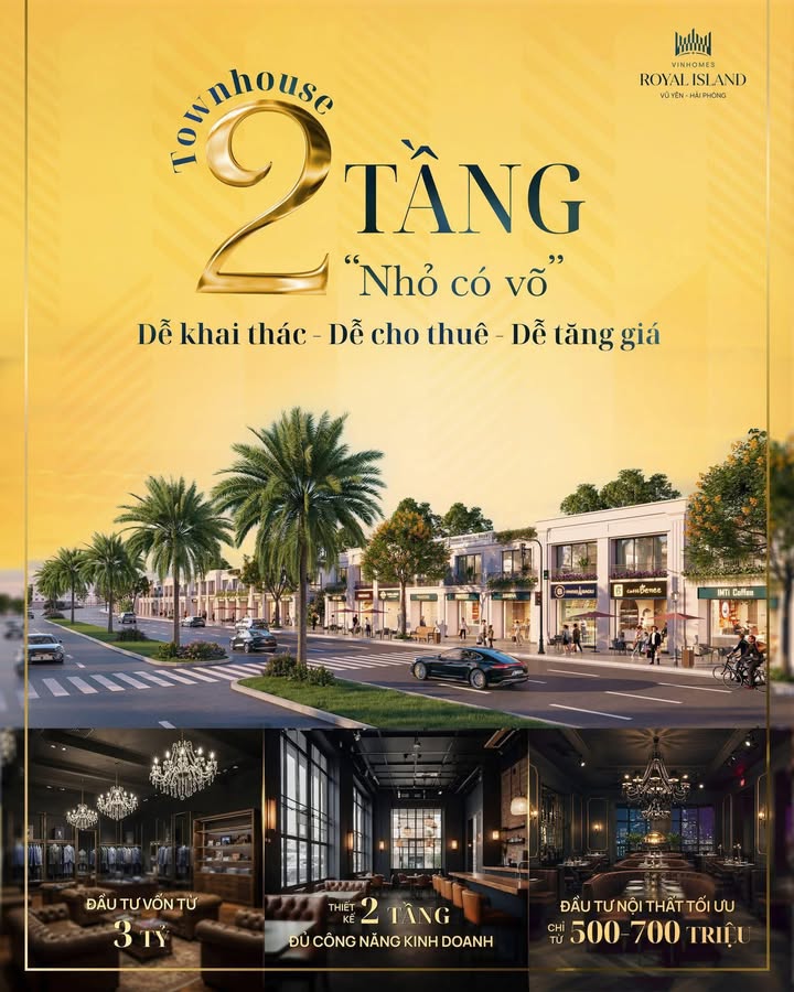 Shophouse 2 tầng tại Đại Lộ HP, Thủy Nguyên chỉ từ 6.5 tỷ - Đầu tư sinh lời hấp dẫn!