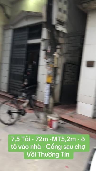 Bán gấp FrontHouse 72m² Cổng chợ Vồi - Kinh doanh đỉnh chỉ 7.5 tỷ!