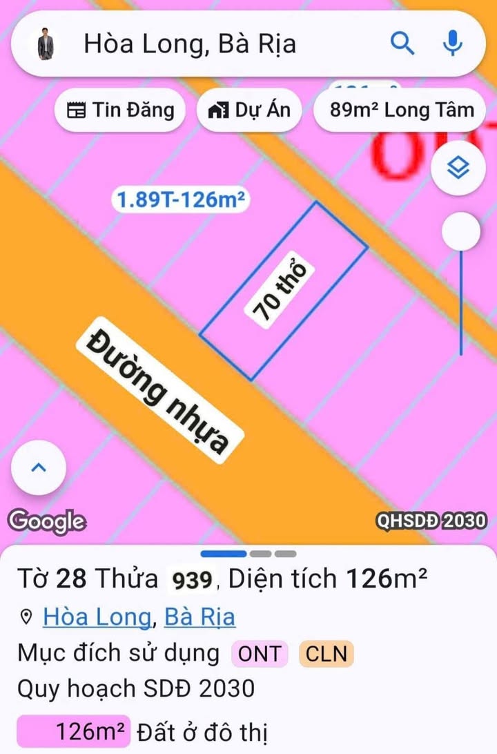 Đất nền Thành Đô River Park Bà Rịa 126m² giá 979 triệu - Sổ hồng chính chủ, cơ hội đầu tư lý tưởng!