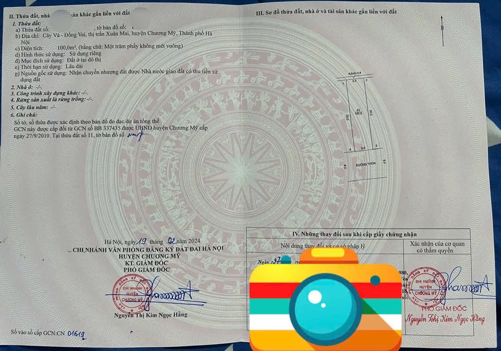 Đất nền Đồng Vai - Xuân Mai 100m² giá 4 tỷ - Tiềm năng sinh lời cao!