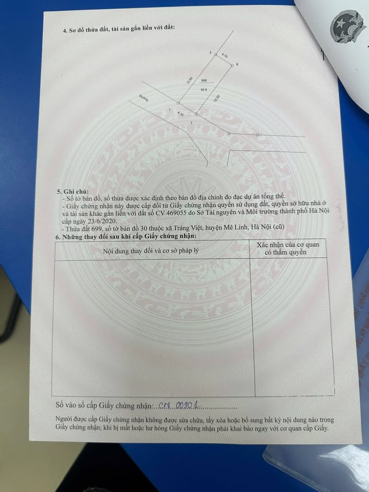 Đất nền Tráng Việt, Mê Linh 50.6m² - Chính chủ bán, giá thỏa thuận!