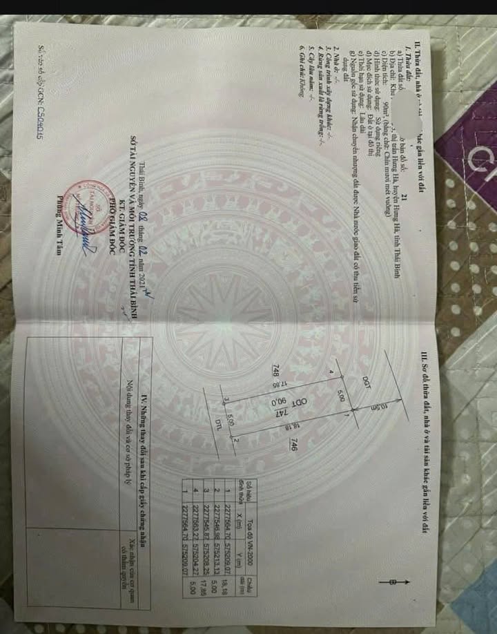 Đất nền Thị trấn Hưng Hà 90m² giá 2.3 tỷ - Đối diện cổng trường bổ túc