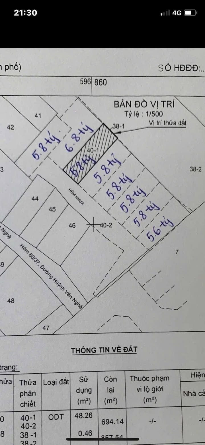 Đất nền Hẻm Huỳnh Văn Nghệ, Phường 15, Tân Bình - 50m² chỉ 5.6 tỷ - Sổ riêng từng lô!