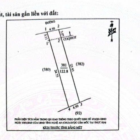 Đất Nghi Ân Trà Vinh 122m² - Vị trí đắc địa, giá thỏa thuận!