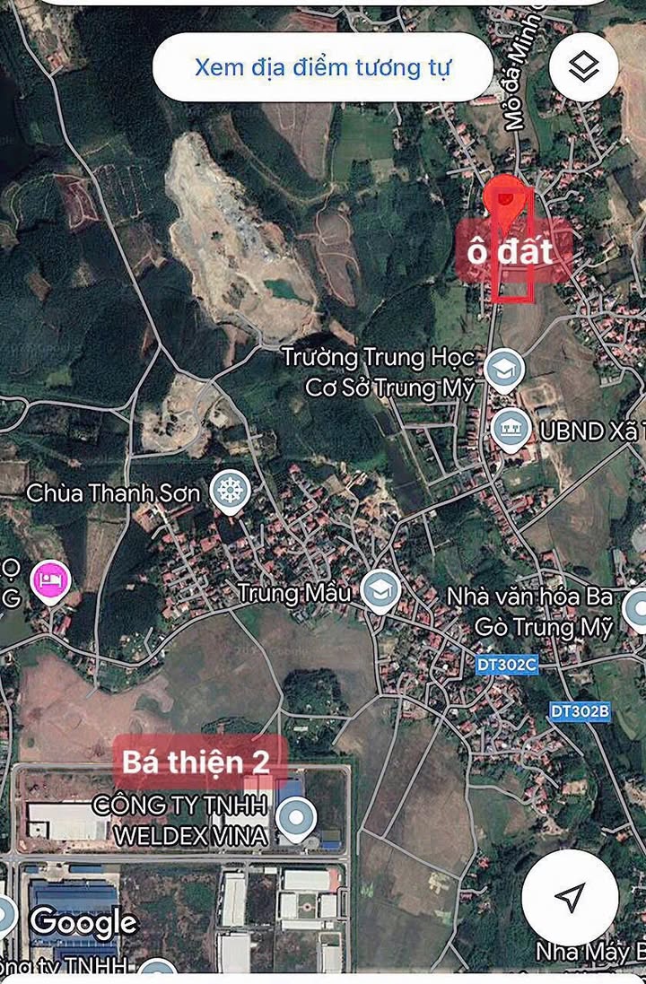 Đất kinh doanh xã Trung Mỹ, Bình Xuyên 91,8m² giá 1,5 tỷ - Đầu tư sinh lời ngay!