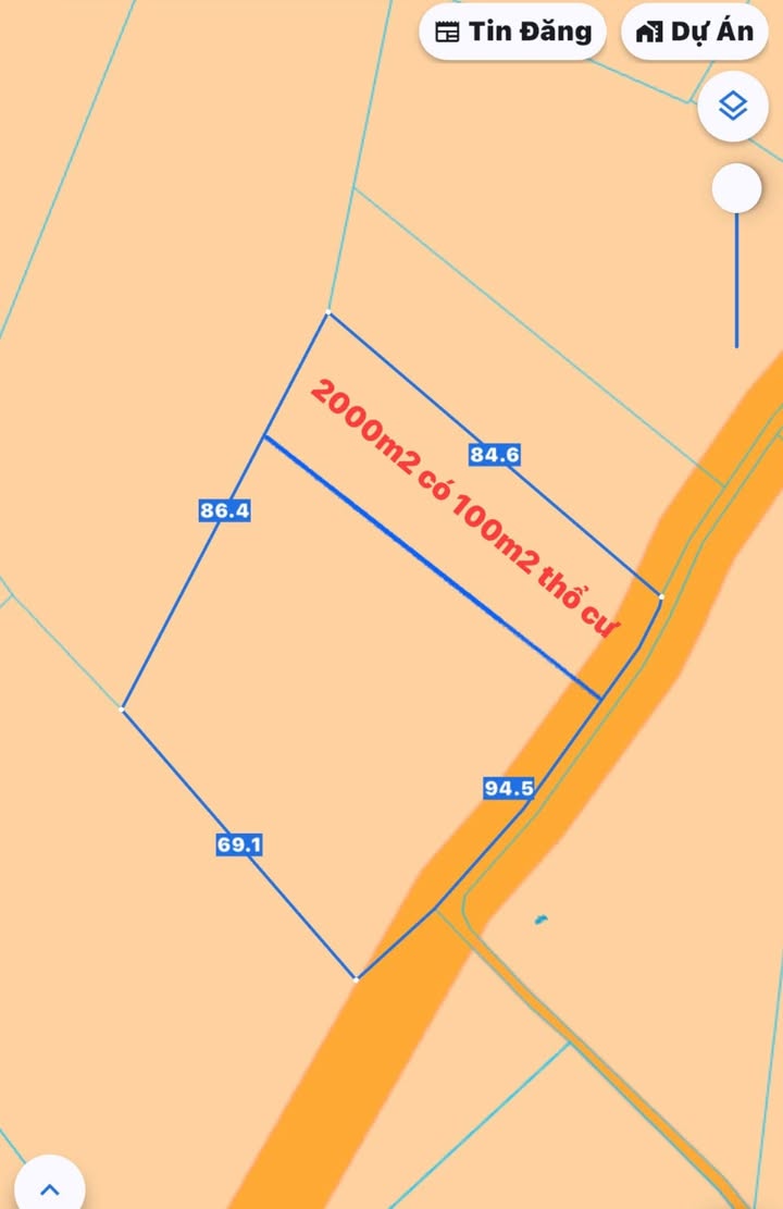 Đất nền Xuân Tây 2000m² giá 6.1 tỷ - Mặt tiền đường bê tông thông