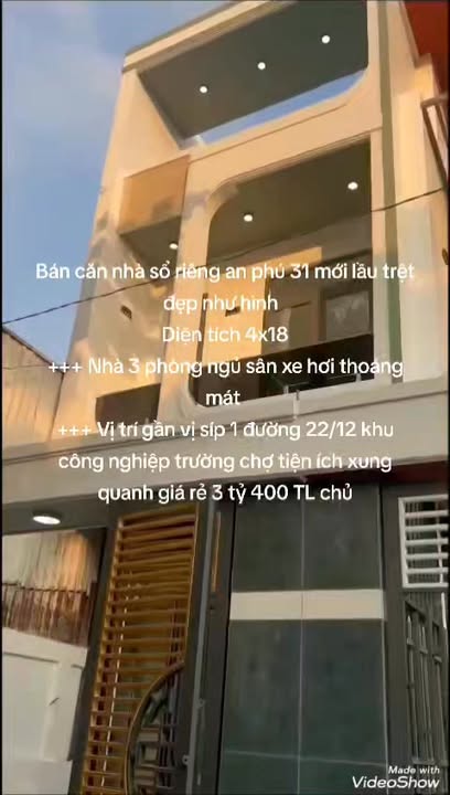 Nhà phố An Phú 31, Dĩ An 72m² giá 3.4 tỷ - Sổ hồng riêng, tiện ích đầy đủ!