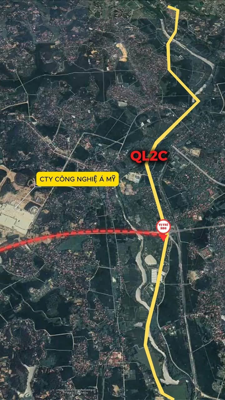 Đất thổ cư 180m² mặt đường QL2C Đồng Tĩnh giá 2,8 tỷ - Đầu tư lý tưởng!