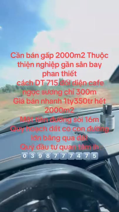 Đất nền 2000m² tại Mũi Né, Phan Thiết - Giá chỉ từ 630 triệu/sào!