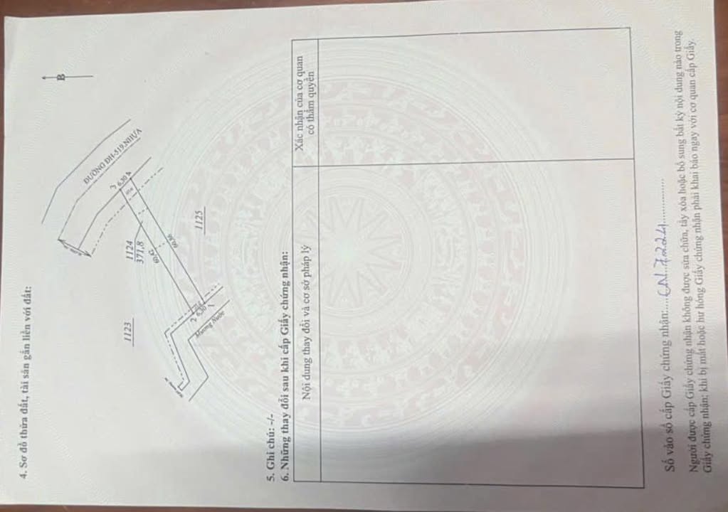 Đất thổ cư 100m² tại Phước Sang, Phú Giáo, Bình Dương - Giá chỉ 700 triệu