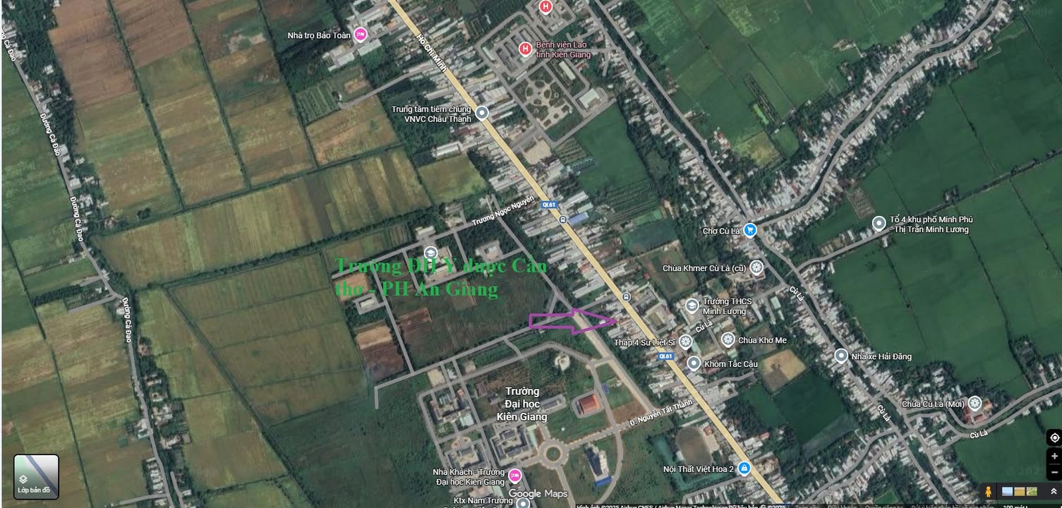 Đất mặt tiền Quốc lộ 61, Huyện Châu Thành, 465m² - Cơ hội kinh doanh tuyệt vời!