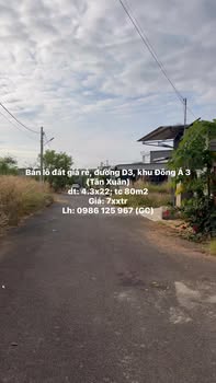 Đất nền Tân Xuân 80m² giá 7xx triệu - Cơ hội đầu tư tuyệt vời!