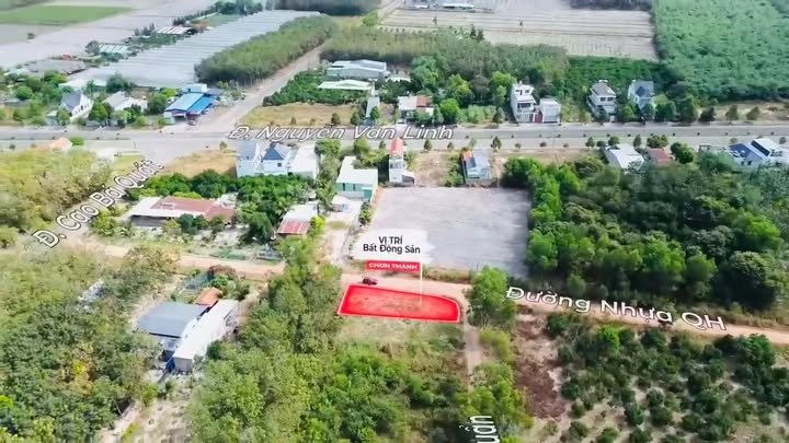 Đất nền Phường Minh Thành, Thị xã Chơn Thành, 418m² giá 1.55 tỷ - Lô góc 2 mặt tiền đẹp hoàn hảo!