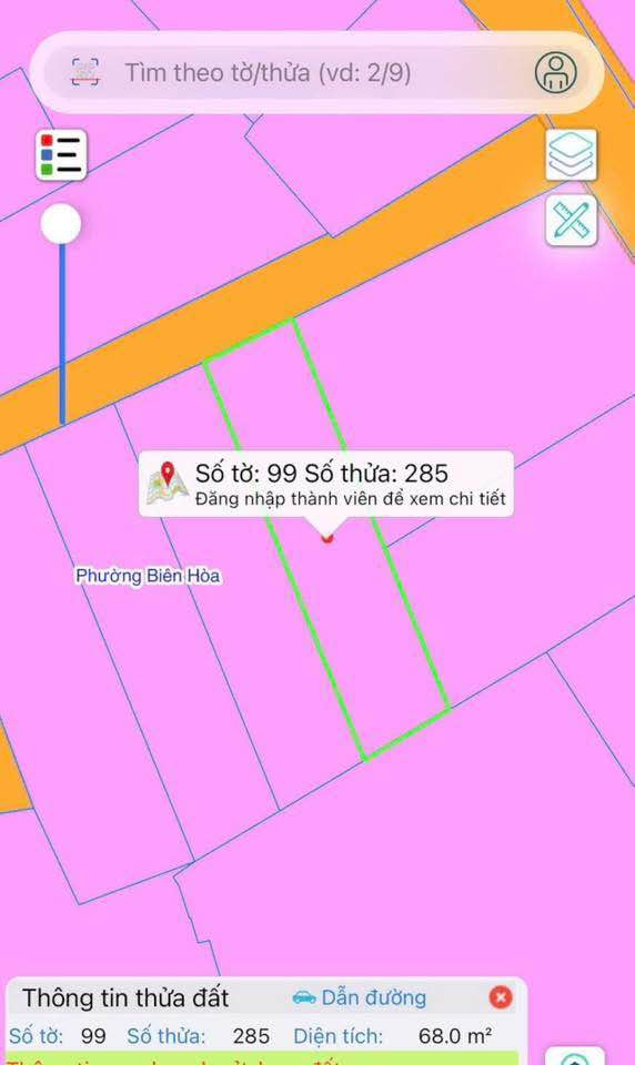 Đất thổ cư Bửu Hòa, Biên Hòa 68m² giá 1.69 tỷ - Đầu tư sinh lời lý tưởng!