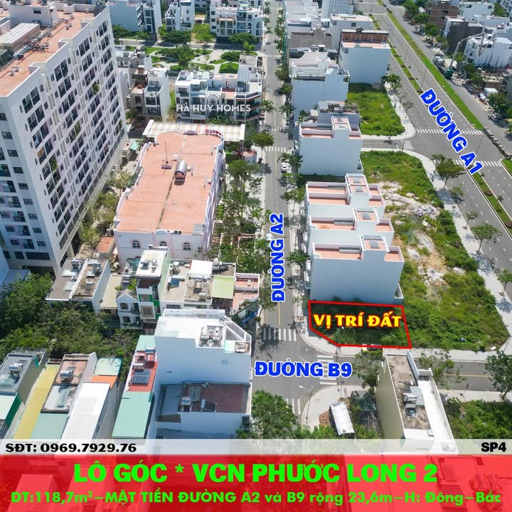 Đất nền lô góc VCN Phước Long 2 118.7m² giá 13.53 tỷ - Đầu tư sinh lợi ngay!