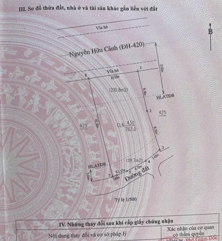 Bán FrontHouse Nguyễn Hữu Cảnh, Tân Uyên, 800m² - Mặt tiền 20m, Kinh doanh đa ngành nghề!