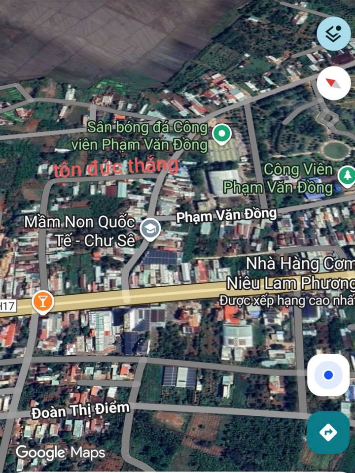 Đất thổ cư 204m² đường Tôn Đức Thắng, giá 1.2 tỷ - Cơ hội đầu tư hiếm có!