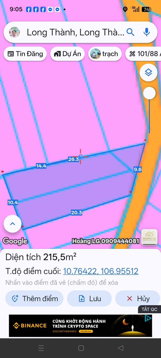 Đất nền Thị trấn Long Thành 215m² giá 1.7 tỷ - Nở hậu, đầu tư sinh lời!