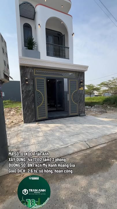 Nhà riêng KDC Trần Anh Đức Hòa 68m² giá 2.6 tỷ - Sổ hồng hoàn công, chính chủ bán!
