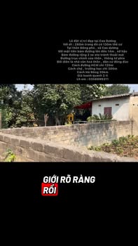 Đất thổ cư 280m² tại Đồng Phú, Cao Dương - Giá chỉ 2 tỷ, vị trí đẹp!