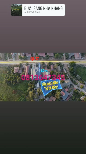 Đất nền mặt tiền QL17, Huyện Tân Yên 1.200m² giá 2 tỷ - Đầu tư sinh lời ngay!