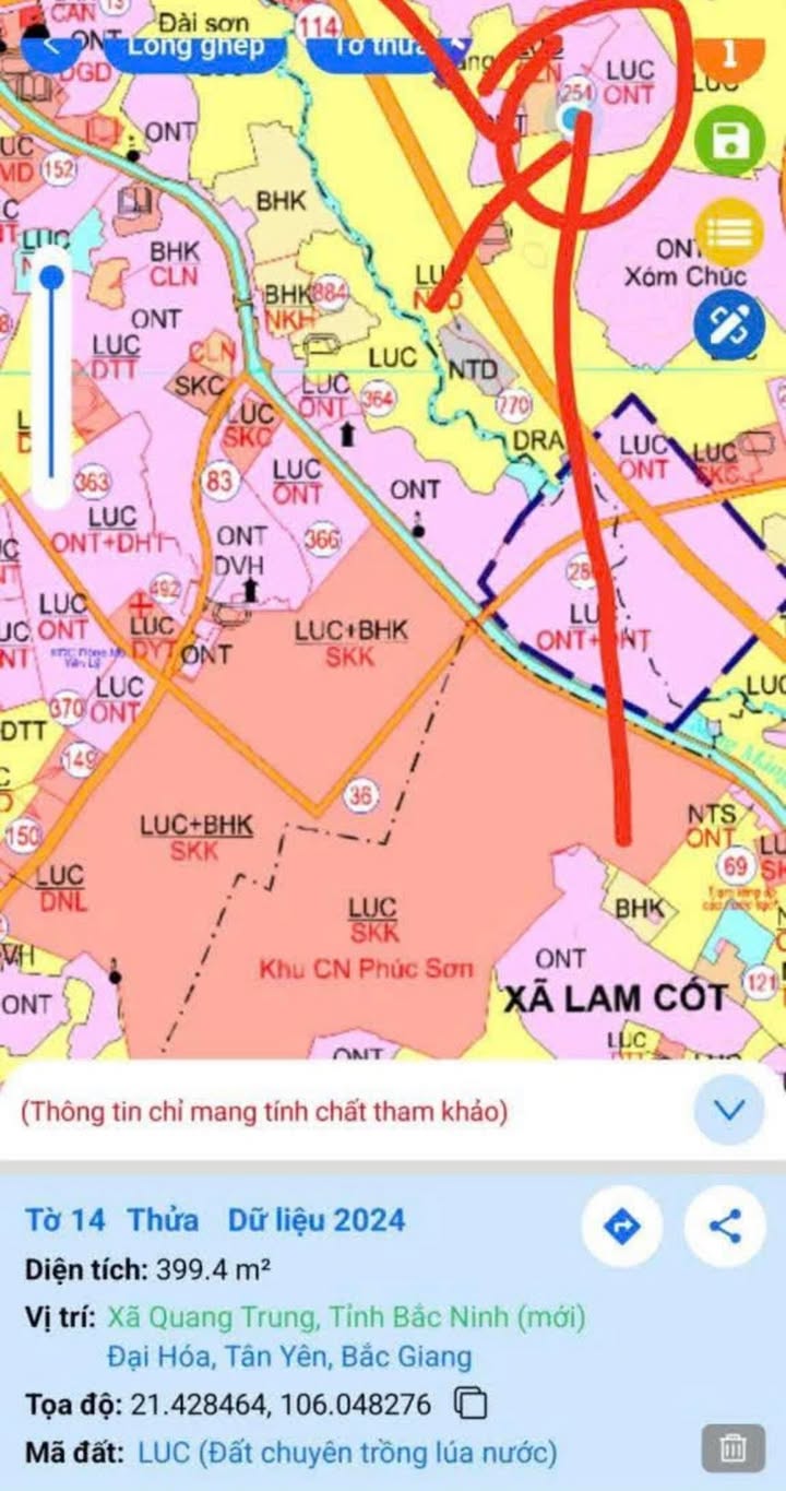 Đất nền 105m² tại ĐẠI HOÁ, Tân Yên giá chỉ 800 triệu - Mặt tiền 7m, giao thông thuận lợi!