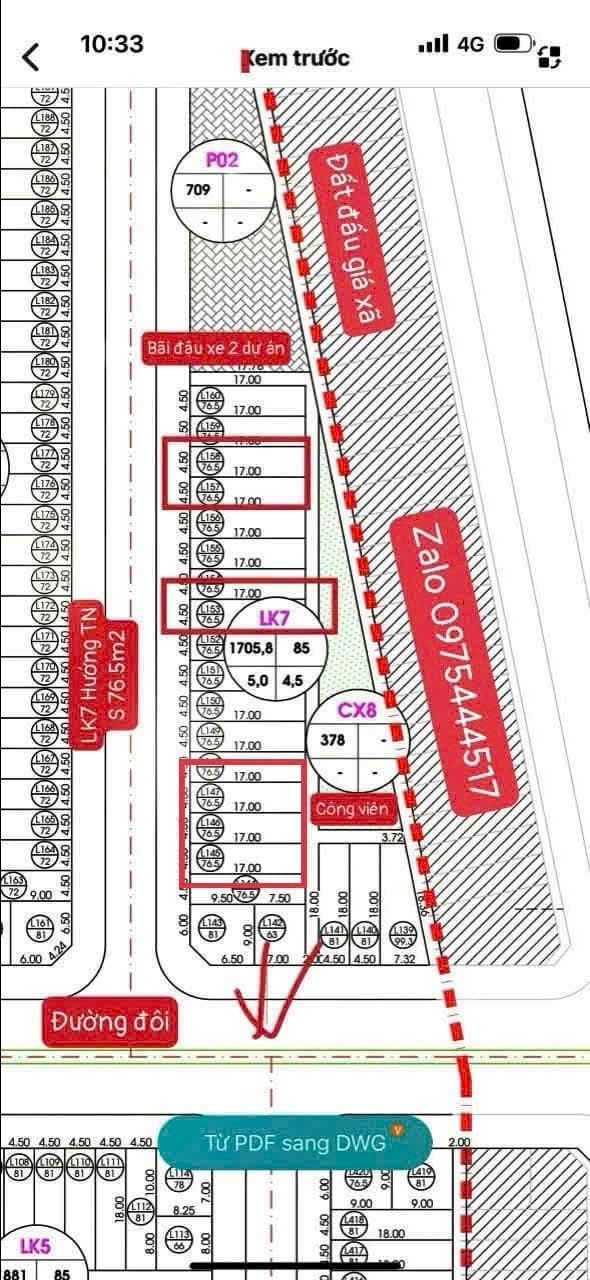 Nhà phố LK7 Lược Vạc, Bình Giang 76m² giá 1.224 tỷ - Hướng Tây Nam, tiện ích đầy đủ!