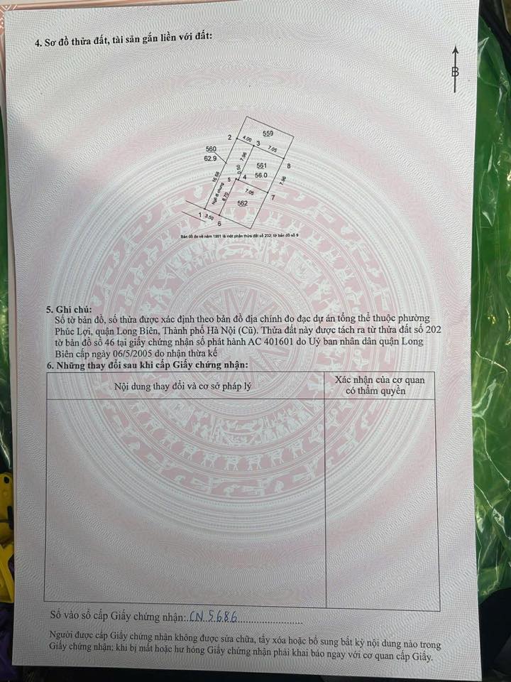 Đất Phúc Lợi 56m² giá 6.72 tỷ - Mặt tiền rộng, cơ hội hiếm có!