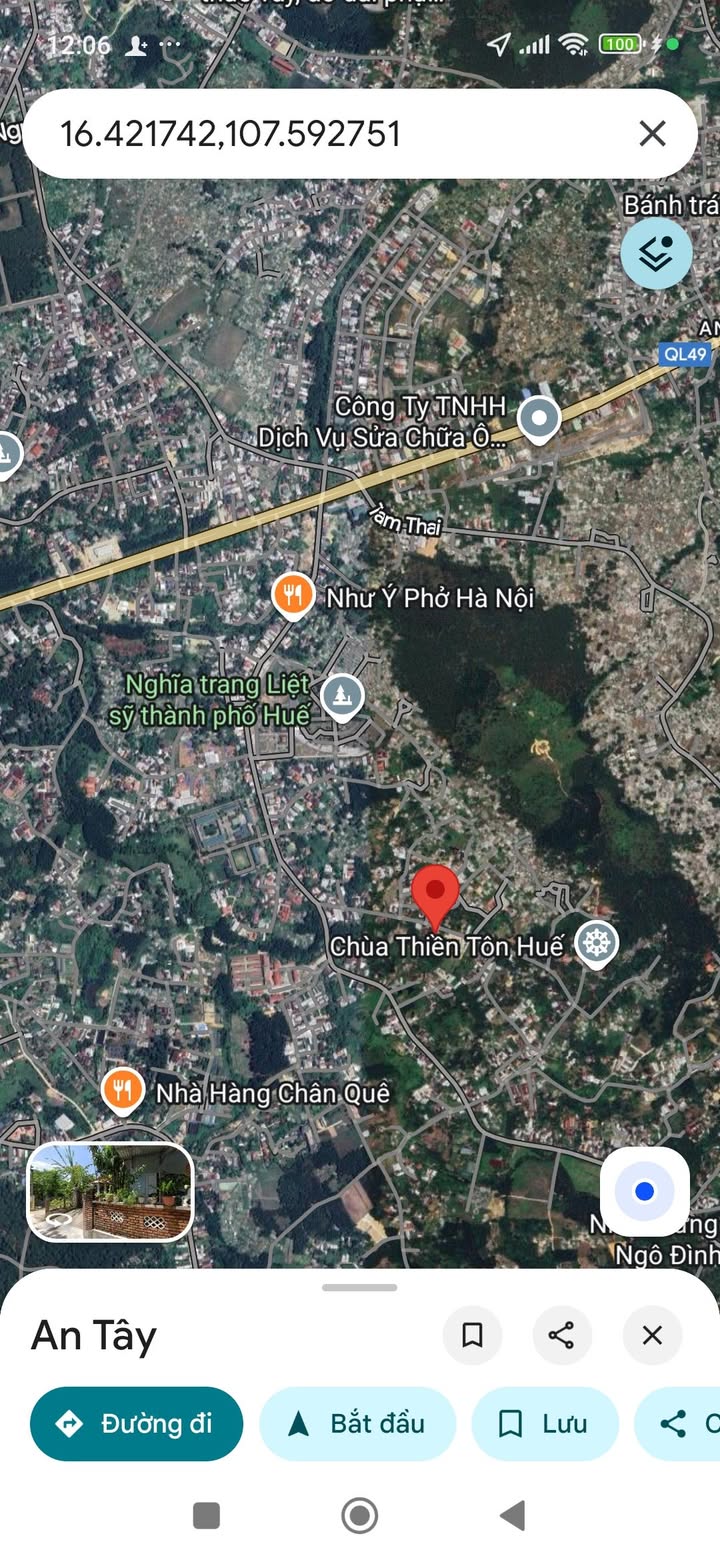 Đất thổ cư mặt tiền kiệt 77 Thiên Thai 410m² giá 4.1 tỷ - Cơ hội đầu tư hấp dẫn!