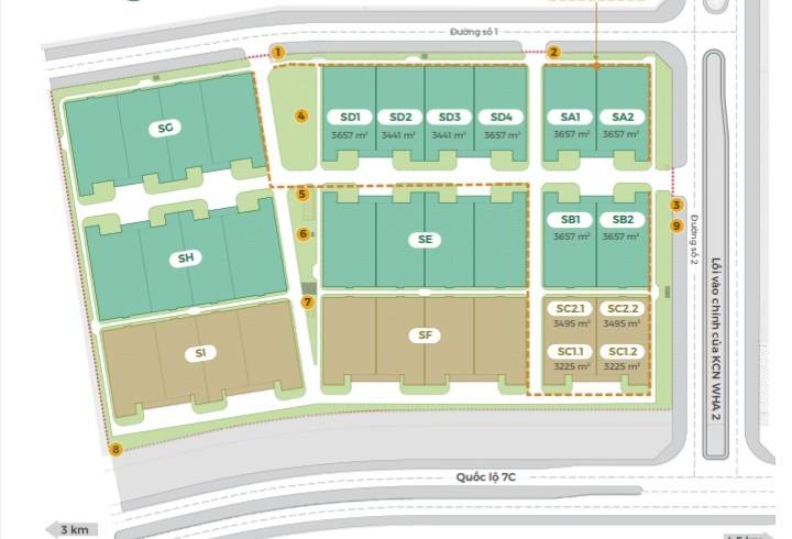 Kho xưởng cho thuê tại KCN Nam Cấm, Nghệ An - Diện tích linh hoạt từ 3600m² đến 10ha!