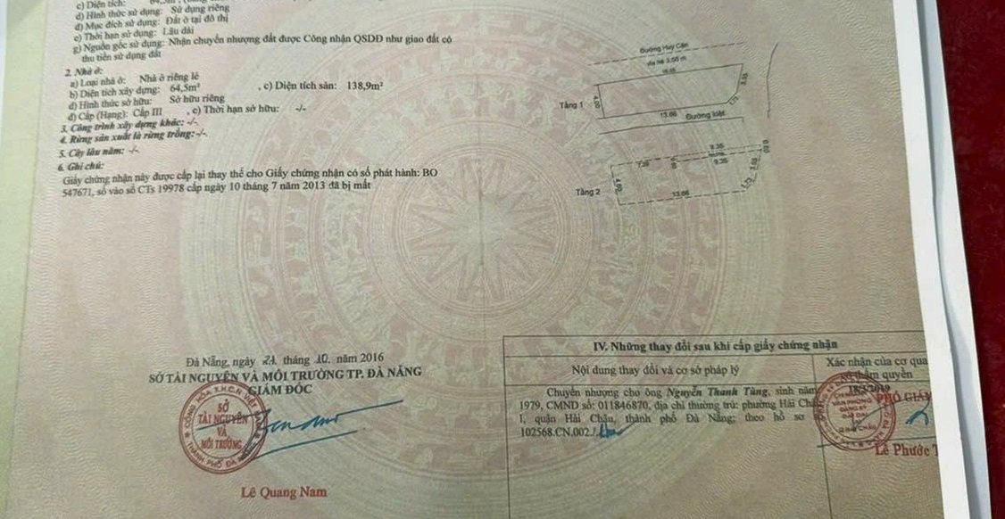 Bán nhà mặt tiền Huy Cận, Ngũ Hành Sơn 64m² giá 6.x tỷ - Kẹp 3 mặt kiệt thông thoáng!