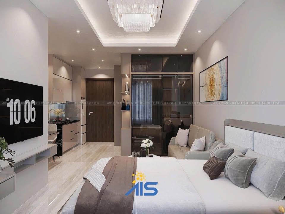 Studio Sentosa Hải Phòng 1PN giá 9 triệu - Nội thất mới đẹp long lanh!