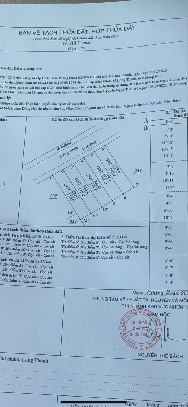 Đất thổ cư Cầu Mên, Bình Sơn, 1150m² - Đầu tư sinh lời ngay!