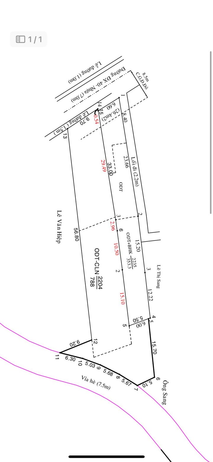 Đất 2 mặt tiền Phạm Ngọc Thạch, Thủ Dầu Một 1141m² - Đầu tư sinh lời ngay!