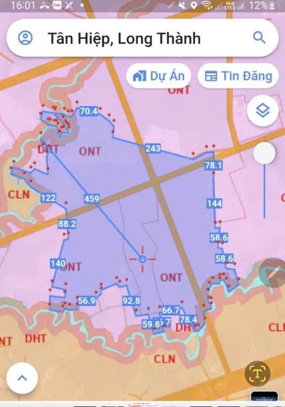 Đất nền Tân Hiệp, Long Thành, Đồng Nai 23.5 mẫu - Pháp lý rõ ràng, đầu tư sinh lời!