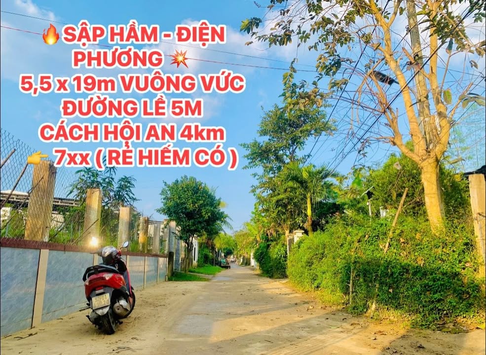 Đất nền Điện Phương 105m² giá chỉ 7xx triệu - Cơ hội đầu tư sinh lời cao!