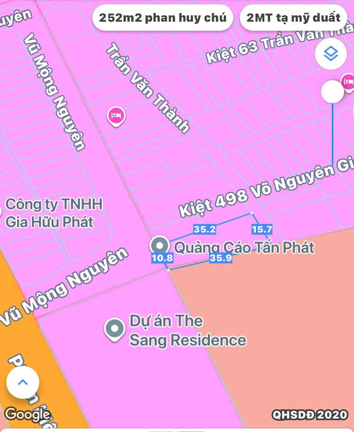 Đất nền 2 mặt tiền Vũ Mộng Nguyên & Trần Văn Thành 467m² giá 42.5 tỷ - Cơ hội đầu tư tuyệt vời!