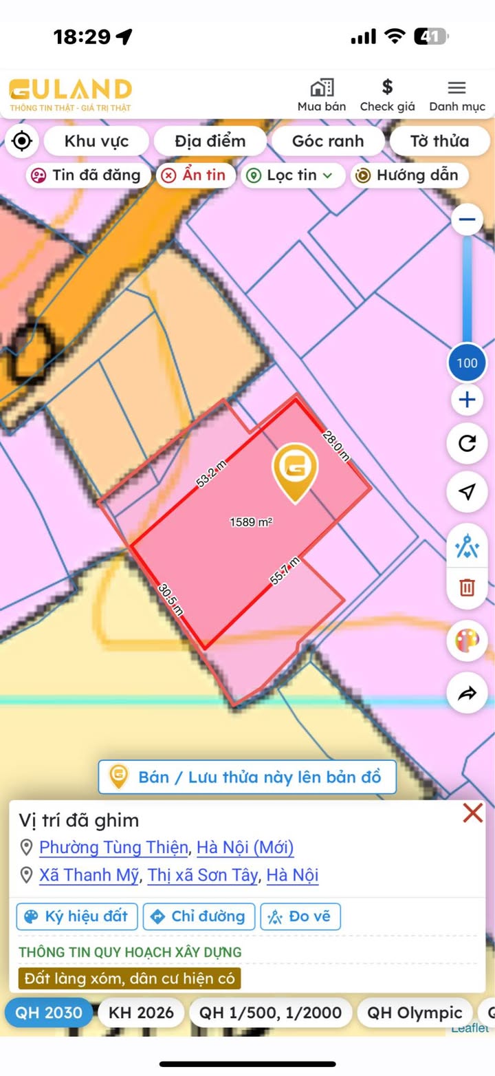 Đất nền 1500m² tại Thanh Mỹ, Sơn Tây - Giá chỉ bằng 1/10 so với hàng xóm!