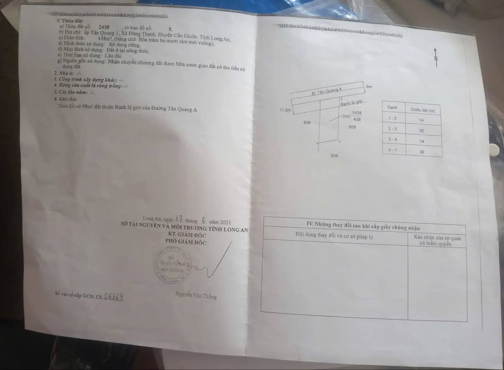 Đất thổ cư Ấp Tân Quang 1, Hóc Môn 448m² giá 3.85 tỷ - Đầu tư sinh lời ngay!