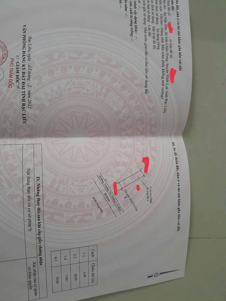 Đất nền Trương Thị Cương, Bạc Liêu 400m² giá 500 triệu - Thích hợp làm nhà vườn