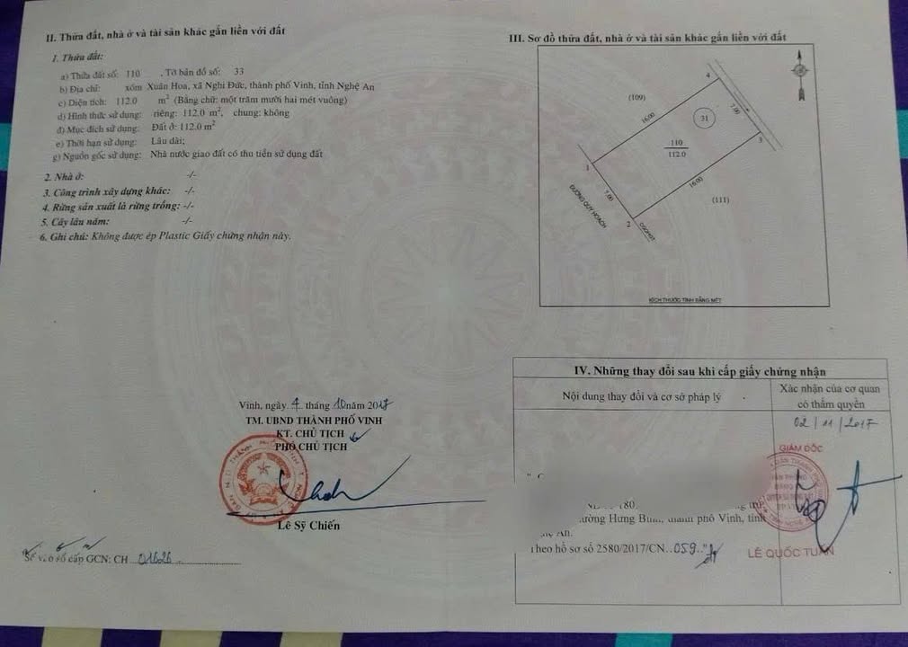 Đất đấu giá Xuân Hoa, Nghi Đức 112m² giá 4.6 tỷ - Khu vực dân cư đông đúc!