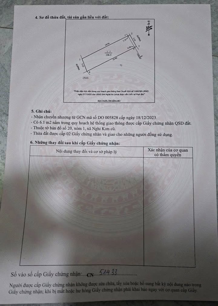 Đất nền Nghi Kim Vinh 106,5m² giá 2,9 tỷ - Vị trí đắc địa, tiện ích đầy đủ!