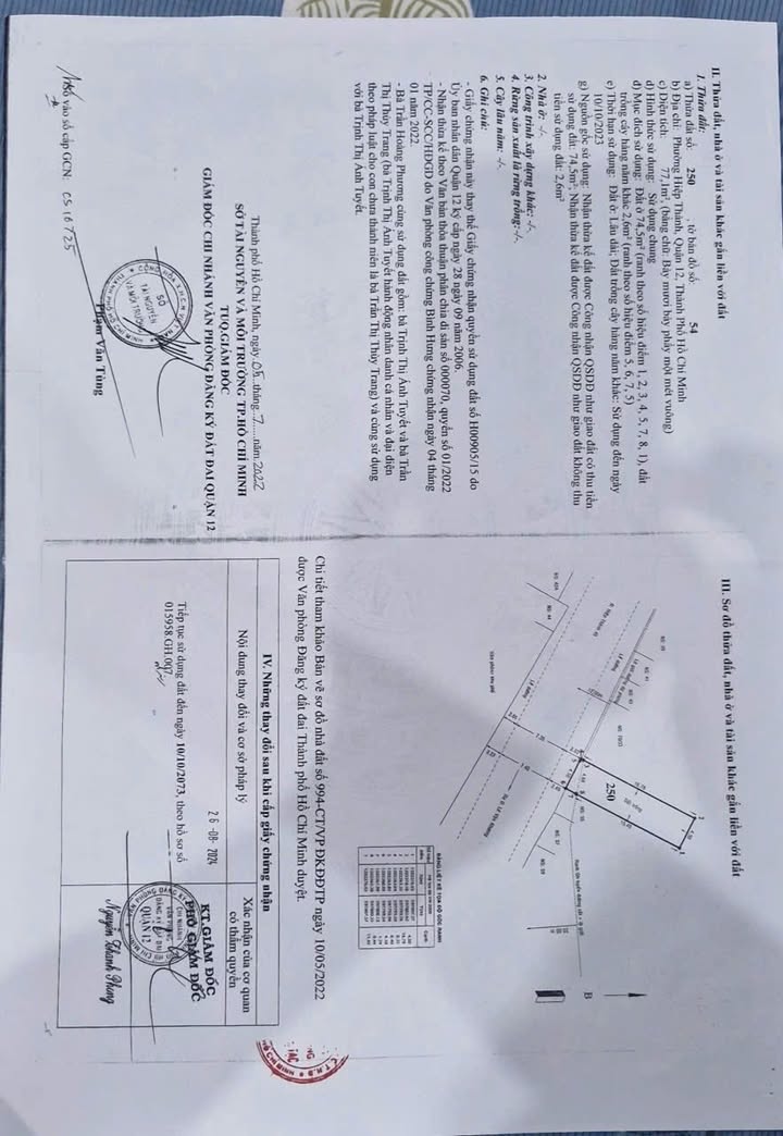 Lô đất mặt tiền Đường Hiệp Thành 45, Quận 12, 77m² - Pháp lý rõ ràng, giá tốt!