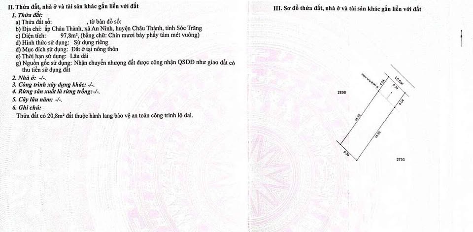 Đất nền chợ Bố Thảo, xã An Ninh, Châu Thành - 97.8m² chỉ 550 triệu - Đầu tư lý tưởng!