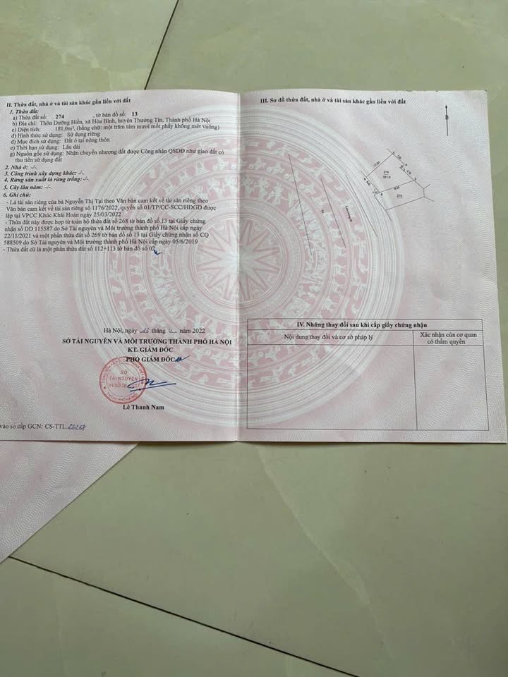 Đất nền Hòa Bình, Thường Tín 594m² giá 21.384 tỷ - Tiềm năng tăng giá vượt trội!