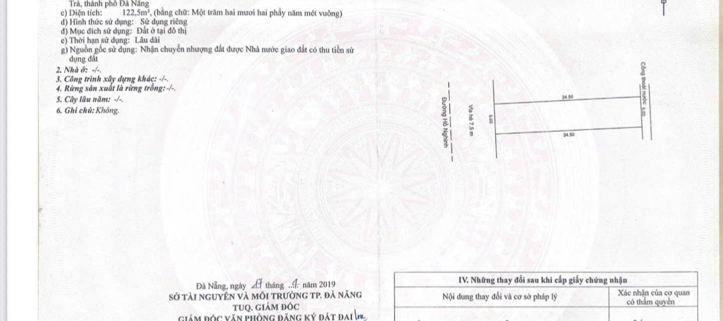 Đất nền Hồ Nghinh, Quận Sơn Trà, Đà Nẵng 250m² giá 65 tỷ - Mở rộng đầu tư ngay!