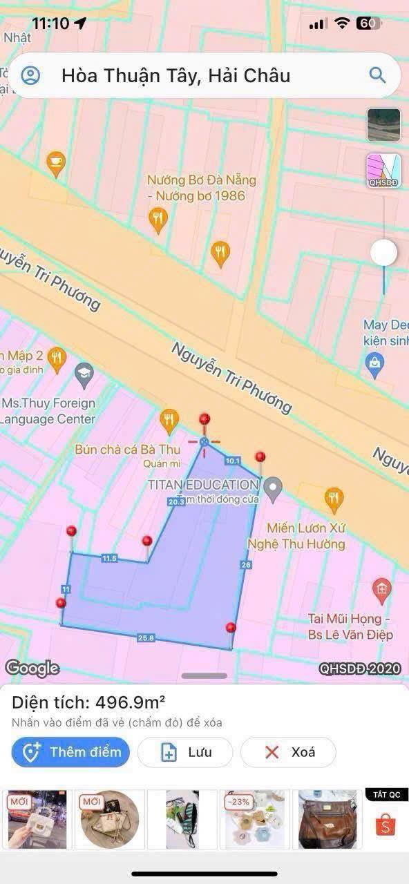 FrontHouse Nguyễn Tri Phương Đà Nẵng 500m² giá 59.5 tỷ - Cơ hội đầu tư hiếm có!