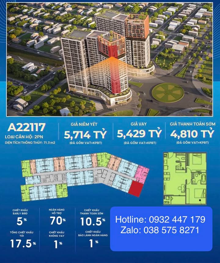 Căn hộ Cora Tower Đà Nẵng 71m² giá thỏa thuận - View biển thơ mộng!